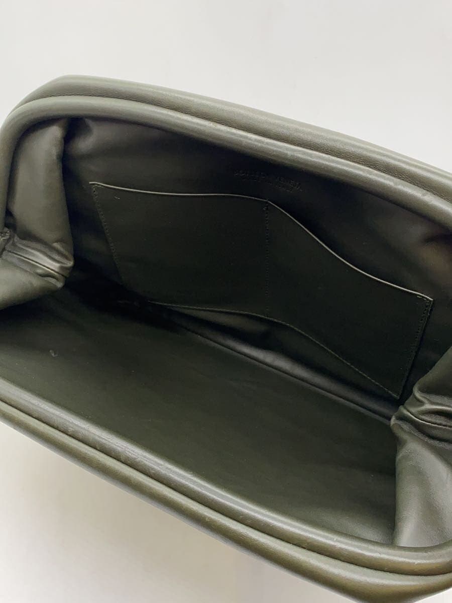 BOTTEGA VENETA Clutch Bag Leather BLK Magnet Gamaguchi 6
