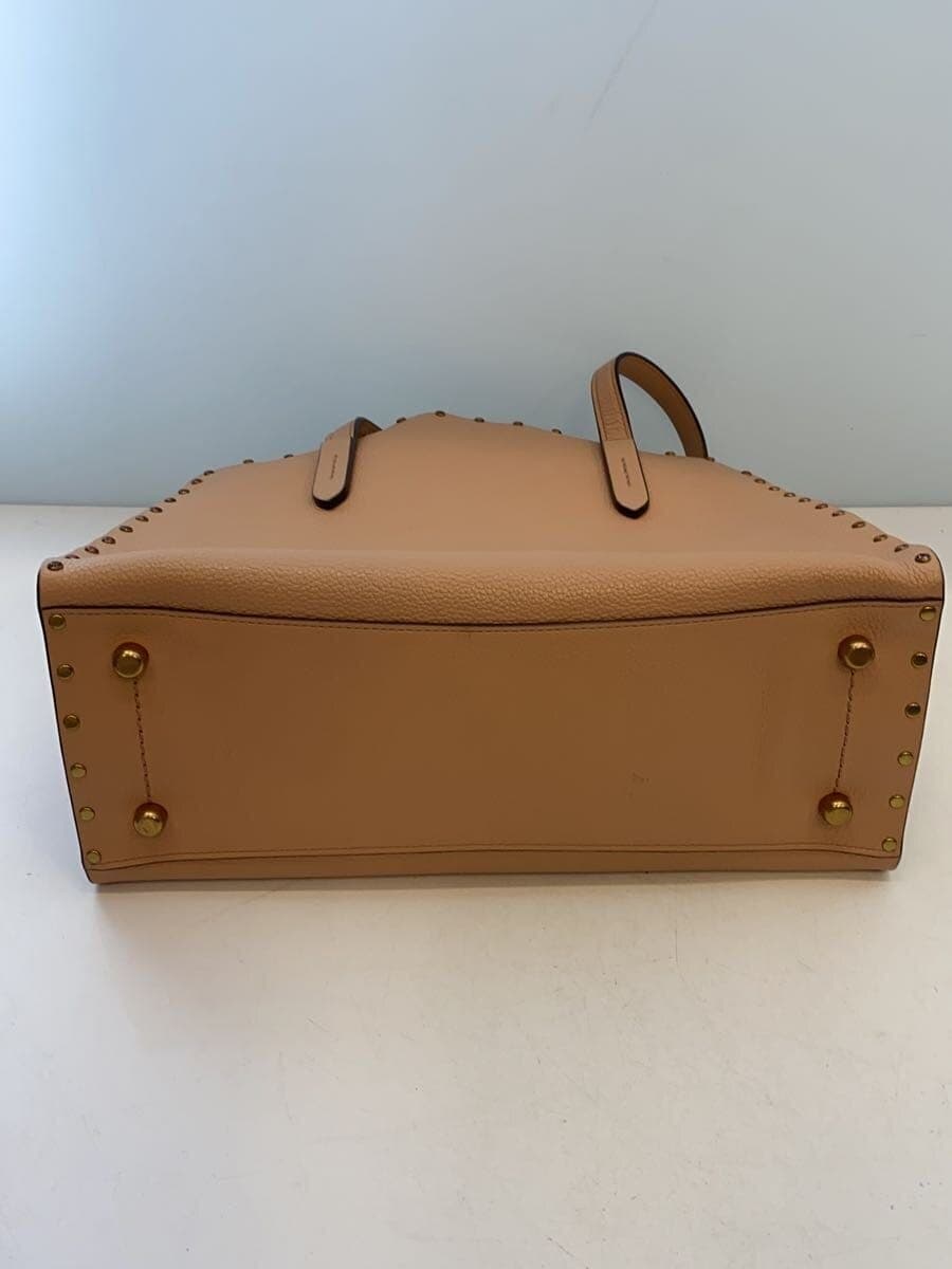 COACH Shoulder Bag Leather BEG Solid 38629 4