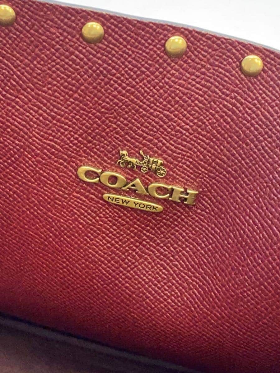 COACH Shoulder Bag Leather BEG Solid 38629 5