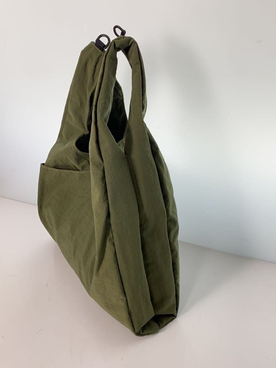 SLOW&CO Shoulder Bag Nylon KHK Plain 2
