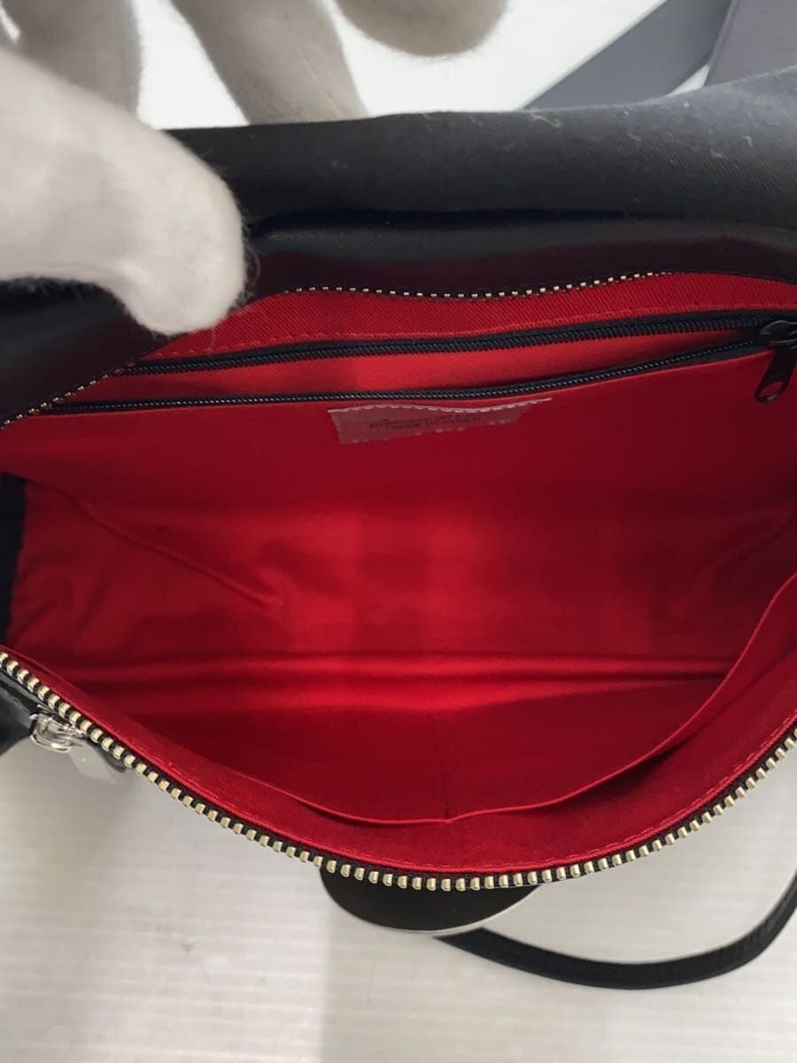 kawa-kawa Shoulder Bag Leather BLK Solid 6