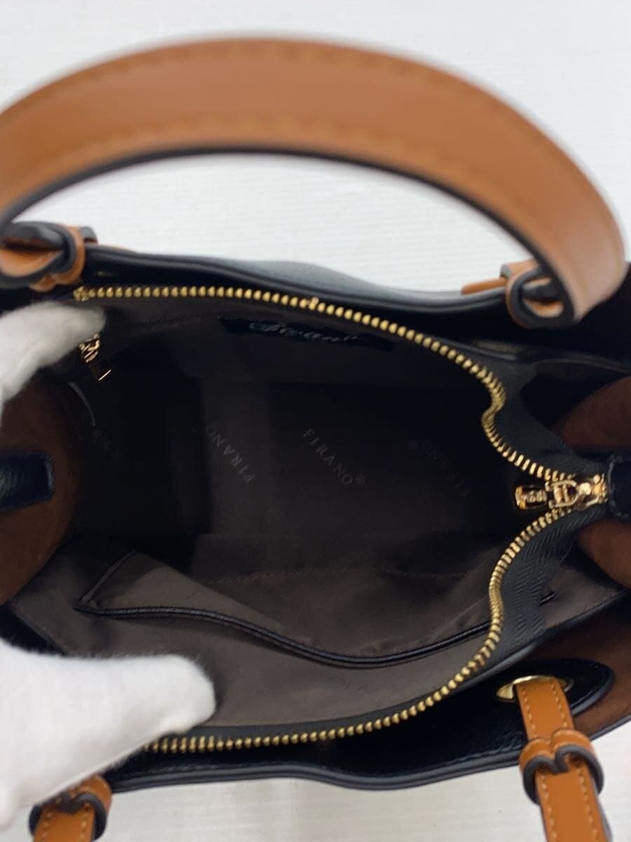 FIRANO Tote Bag Leather BLK Solid 6
