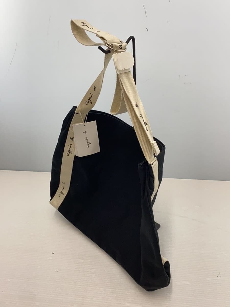agnes b VOYAGE Tote Bag Cotton BLK SAS15-01 2