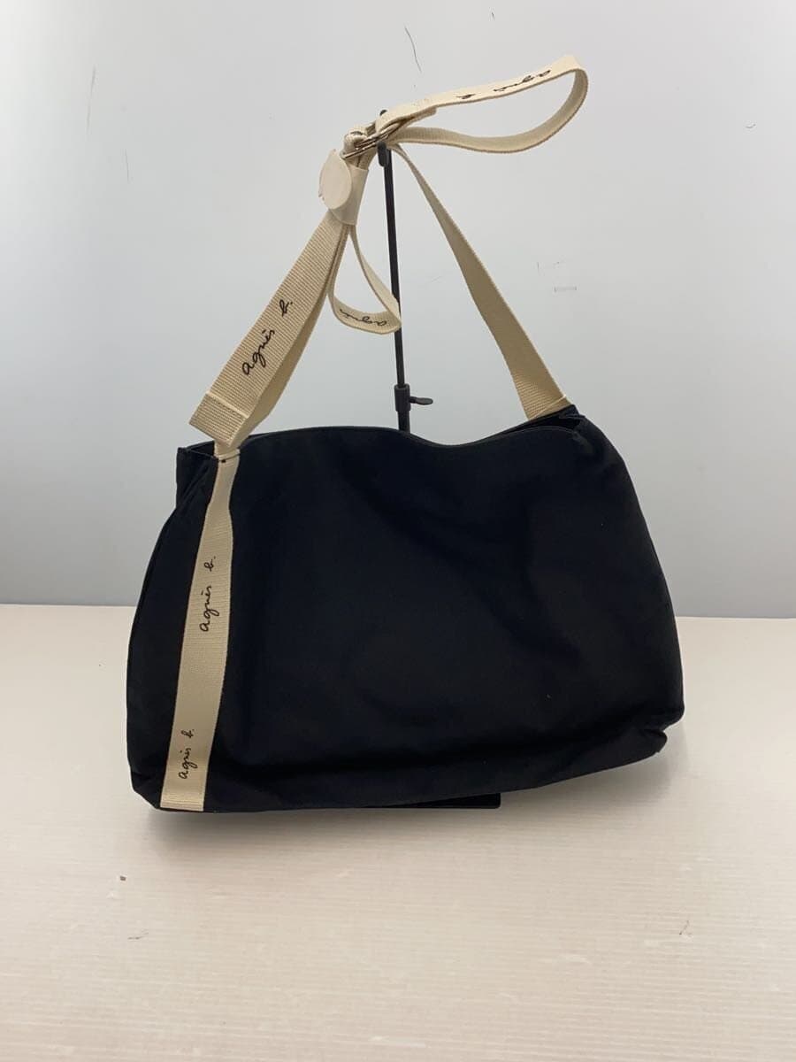 agnes b VOYAGE Tote Bag Cotton BLK SAS15-01 3