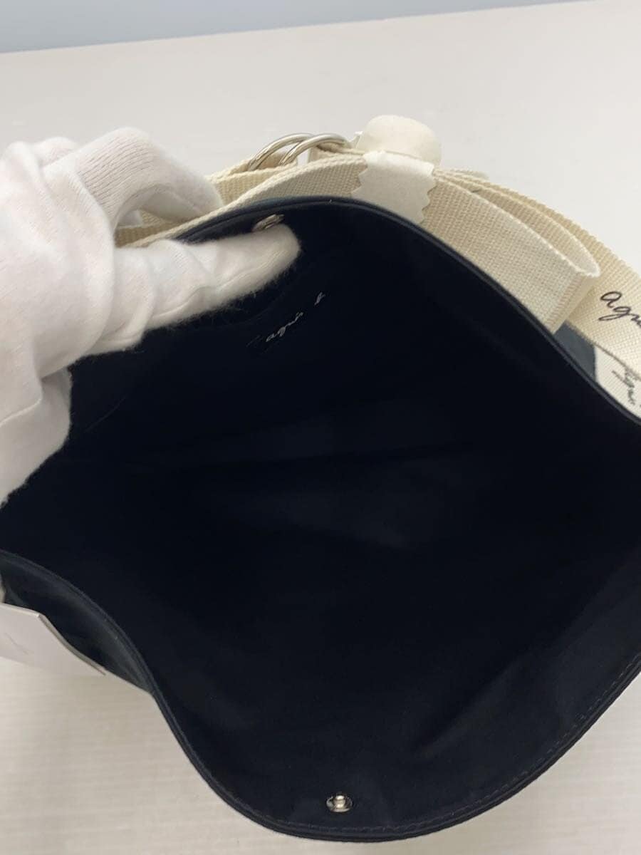 agnes b VOYAGE Tote Bag Cotton BLK SAS15-01 6