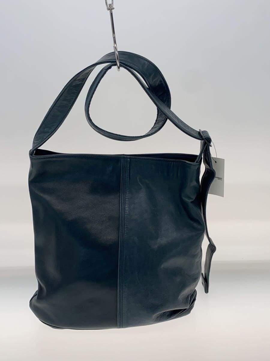 PORTER Shoulder Bag Leather Blue Solid 198-01309 3