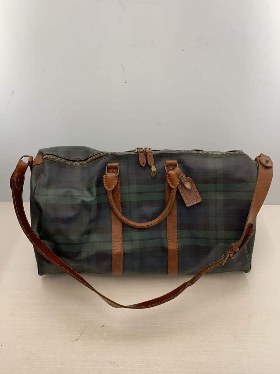 POLO RALPH LAUREN Boston Bag -- GRN Check 3