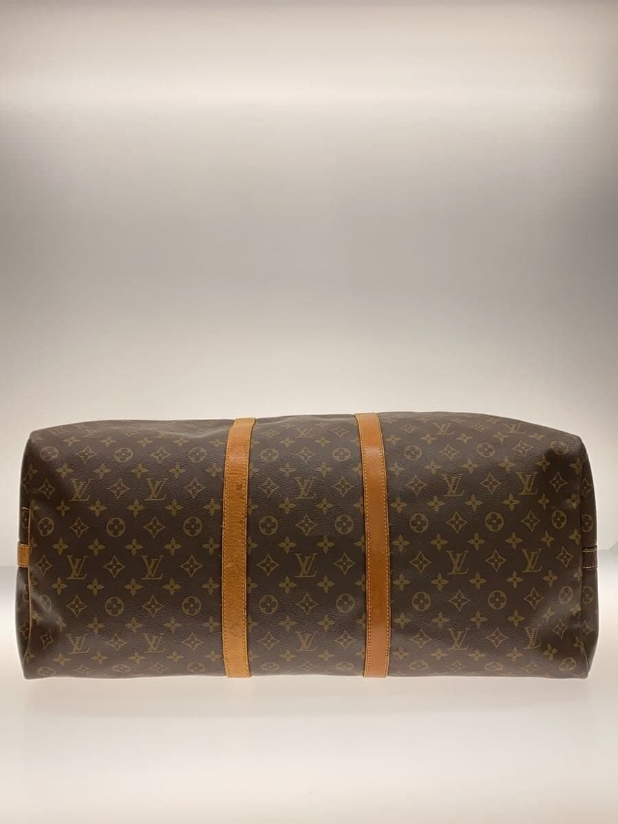 LOUIS VUITTON Keepall Bandouliere 60_Monogram Canvas PVC BRW 4