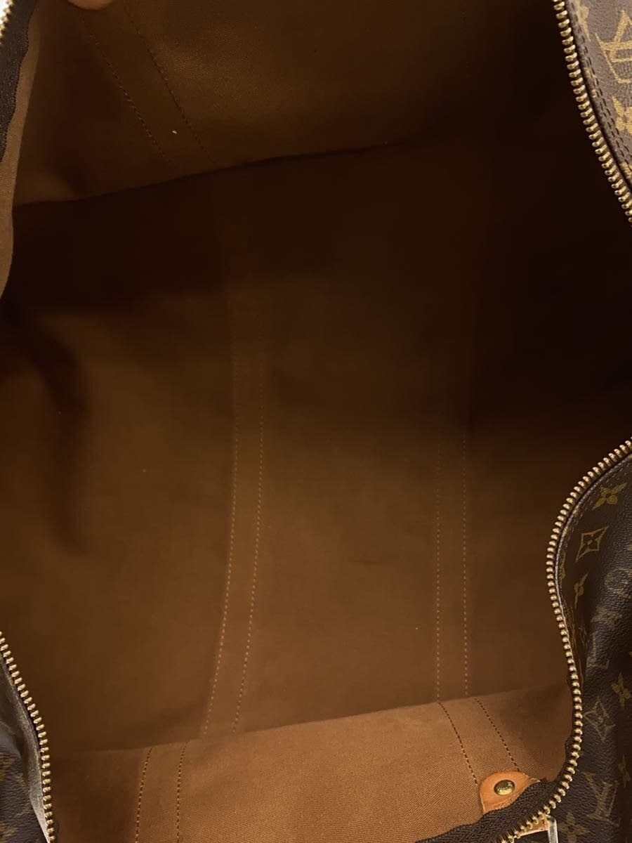 LOUIS VUITTON Keepall Bandouliere 60_Monogram Canvas PVC BRW 6