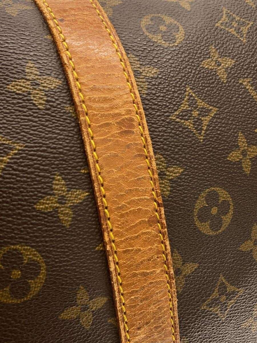 LOUIS VUITTON Keepall Bandouliere 60_Monogram Canvas PVC BRW 7