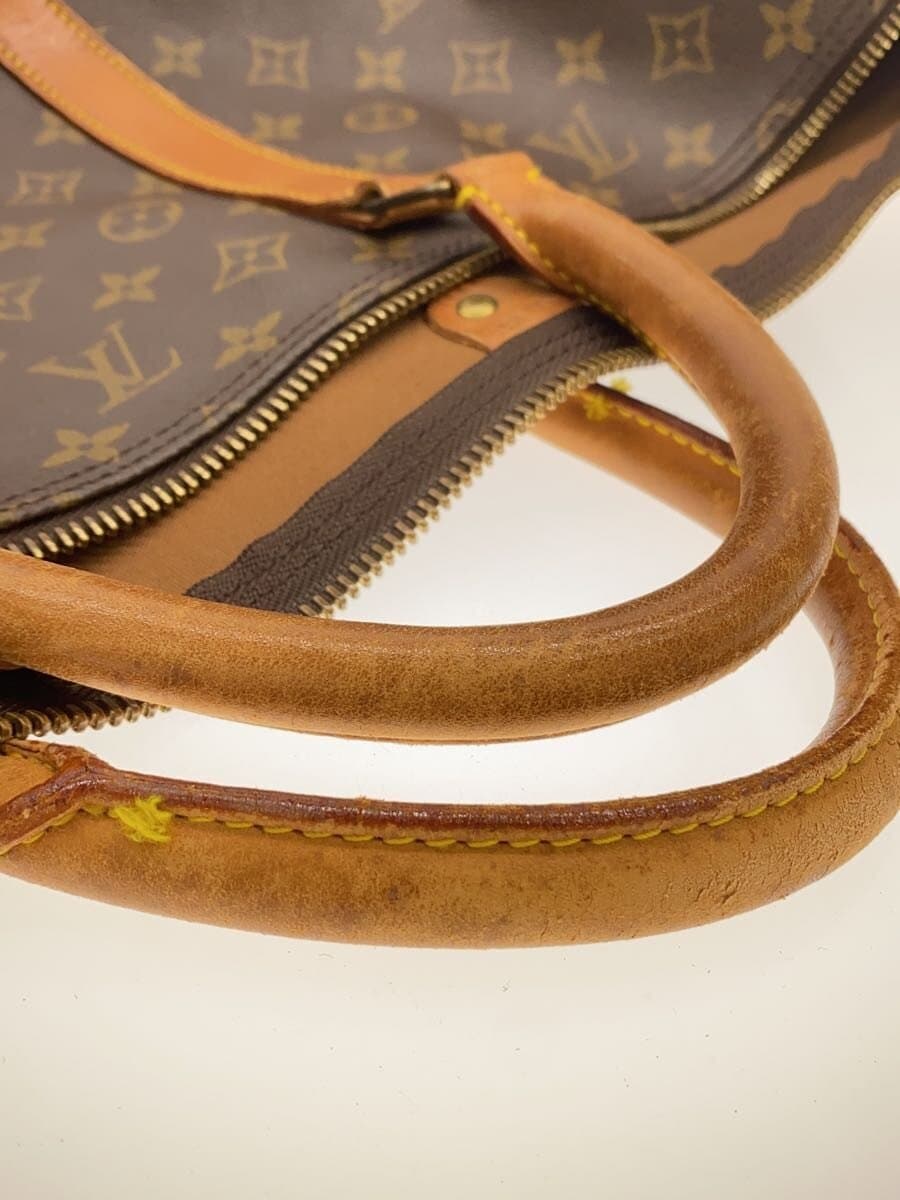 LOUIS VUITTON Keepall Bandouliere 60_Monogram Canvas PVC BRW 8