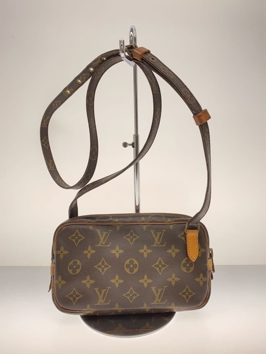 LOUIS VUITTON Pochette Marly Bandouliere_Monogram Canvas PVC BRW 3