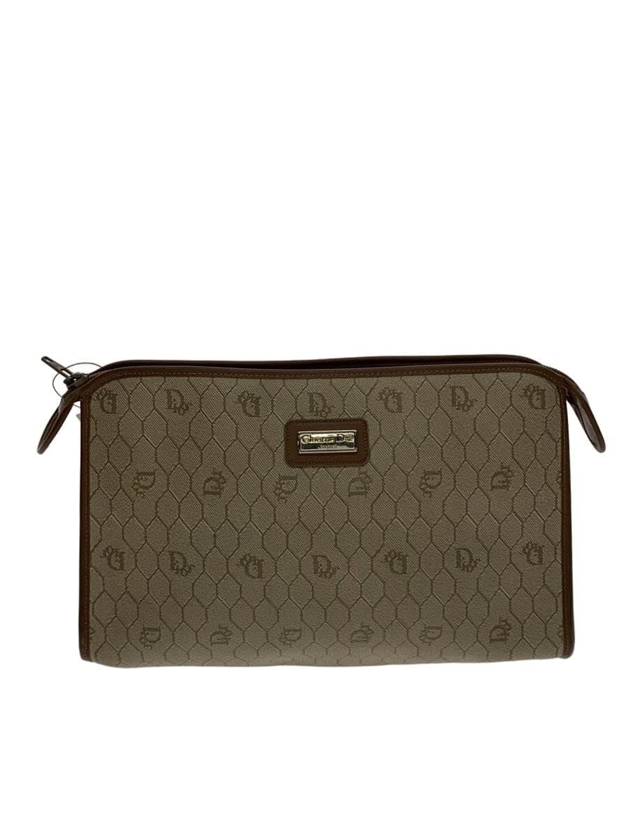 Christian Dior second bag honeycomb BEG all-over pattern