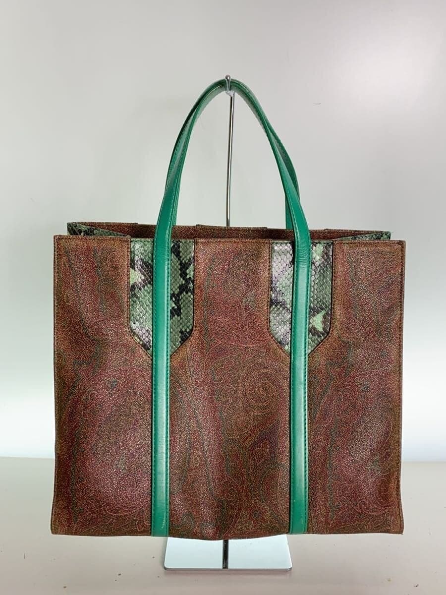 ETRO Handbag Leather Multicolor All Over Pattern 1F194-2503 3