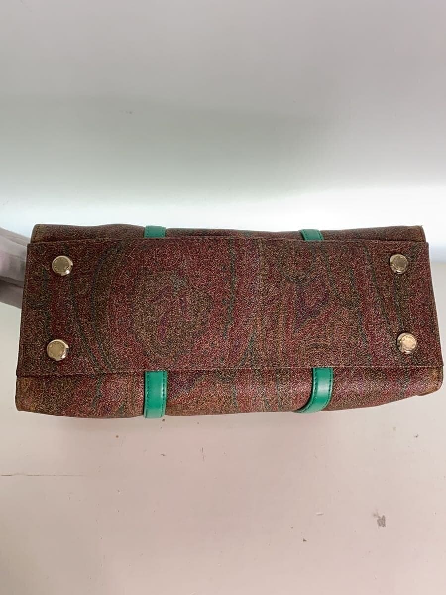 ETRO Handbag Leather Multicolor All Over Pattern 1F194-2503 4