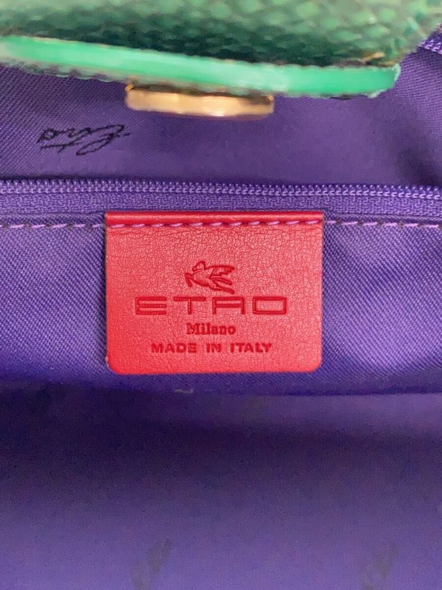 ETRO Handbag Leather Multicolor All Over Pattern 1F194-2503 5