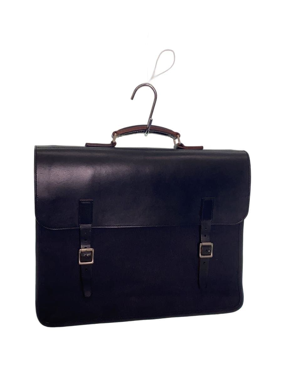 COMME des GARCONS HOMME Briefcase Canvas BLK Solid HD-K201 Leather Flap Business Bag