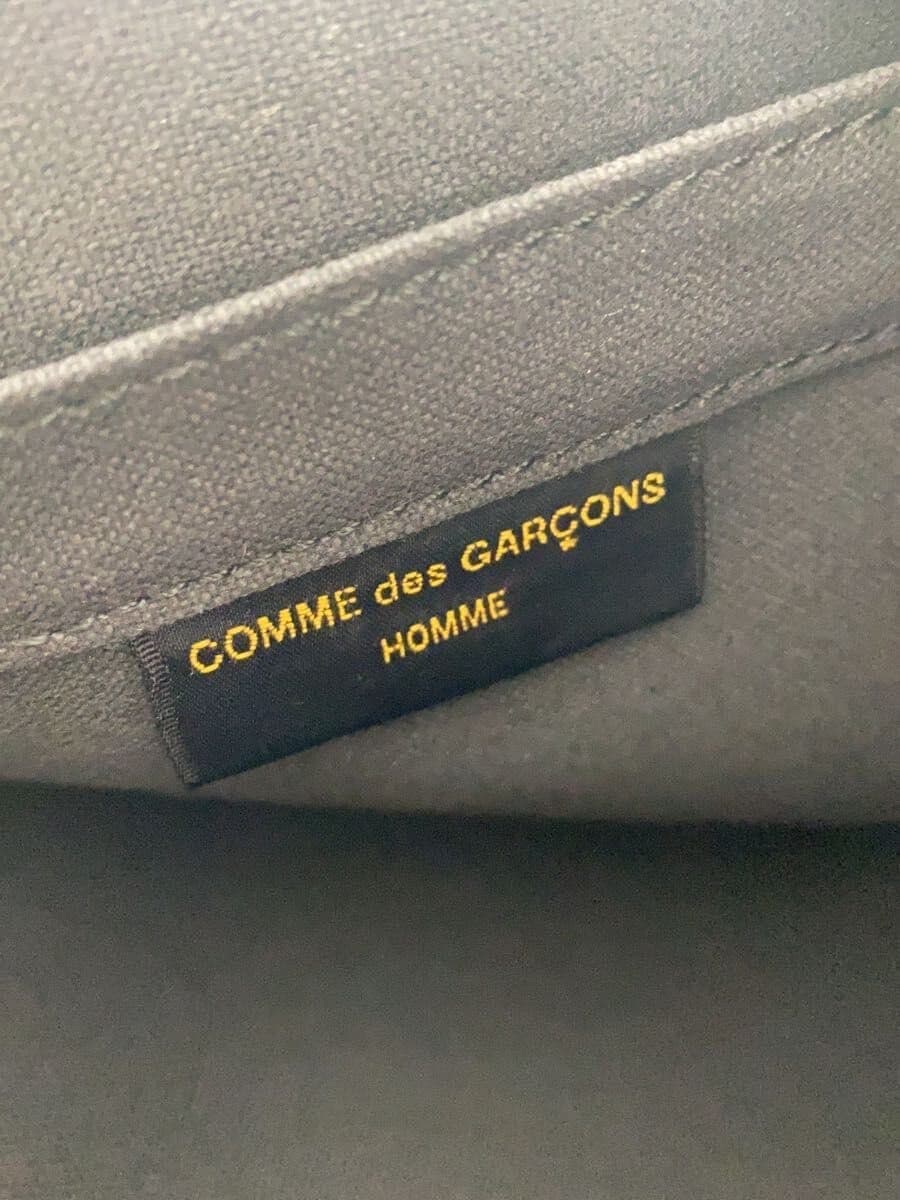 COMME des GARCONS HOMME Briefcase Canvas BLK Solid HD-K201 Leather Flap Business Bag 5