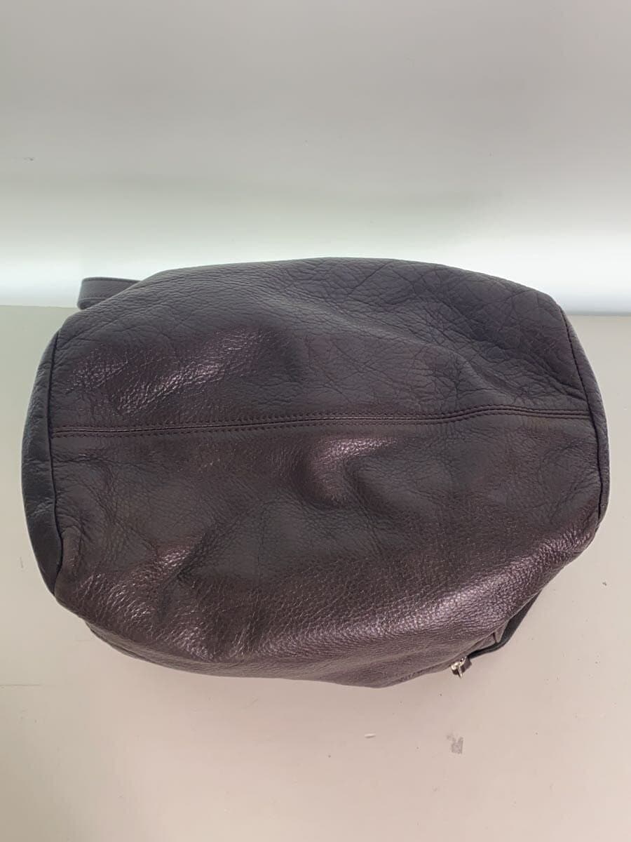 GIANNI CHIARINI Shoulder Bag Leather BRW Solid 2-Way Shrunken Leather 4