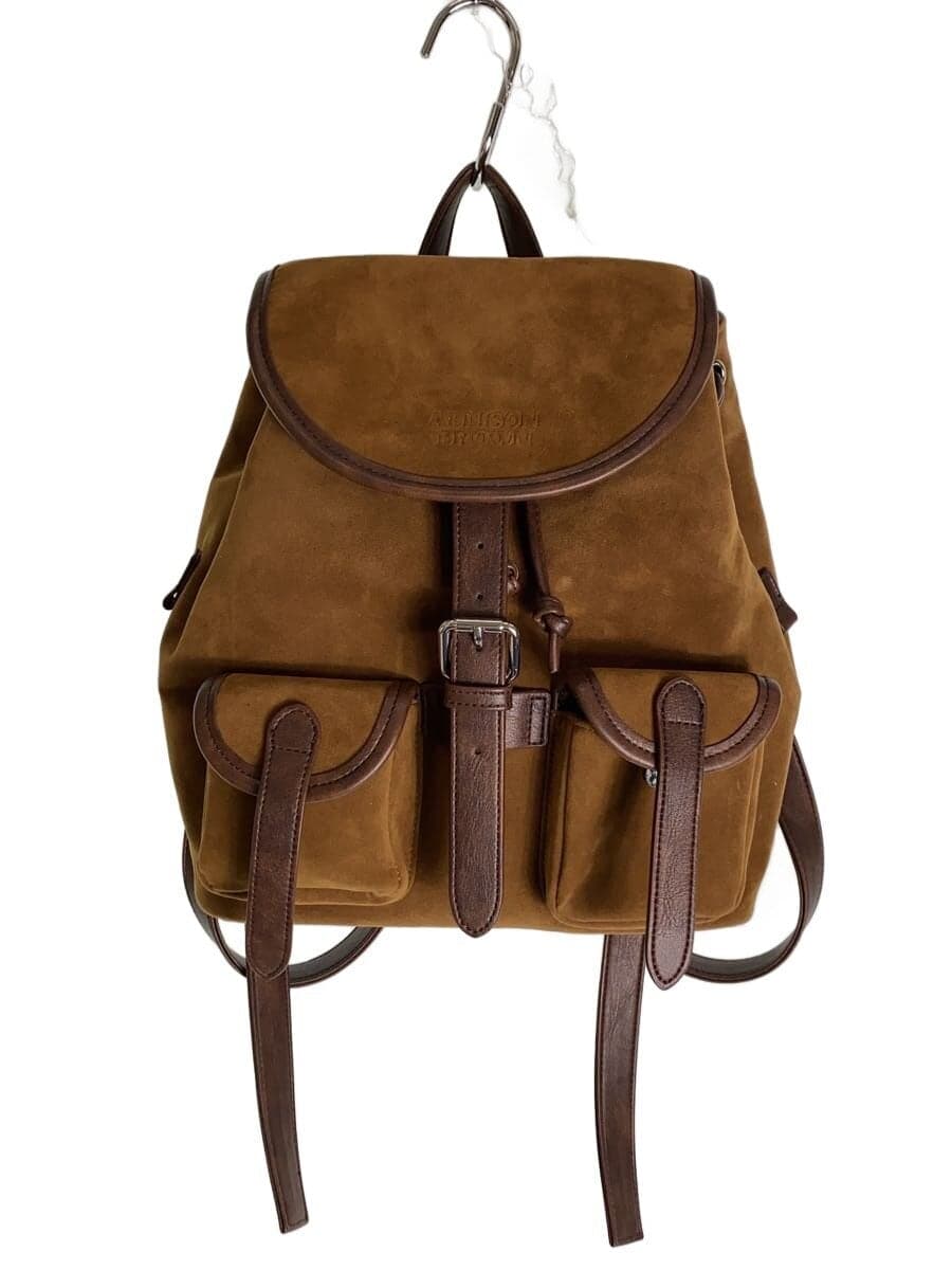 ALLISON BROWN Backpack Suede BRW Solid