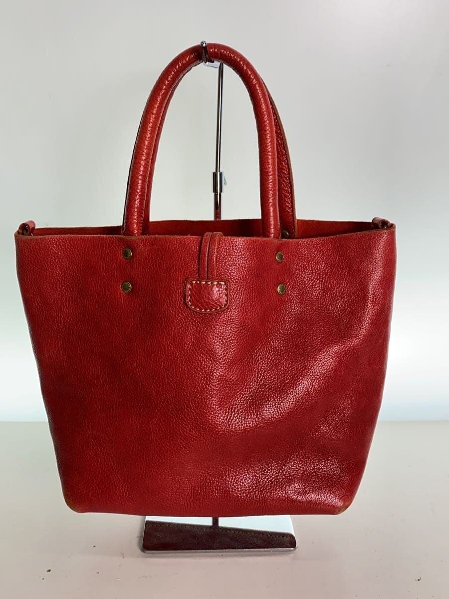 kissora Tote Bag 2-Way Shoulder RED Solid 3