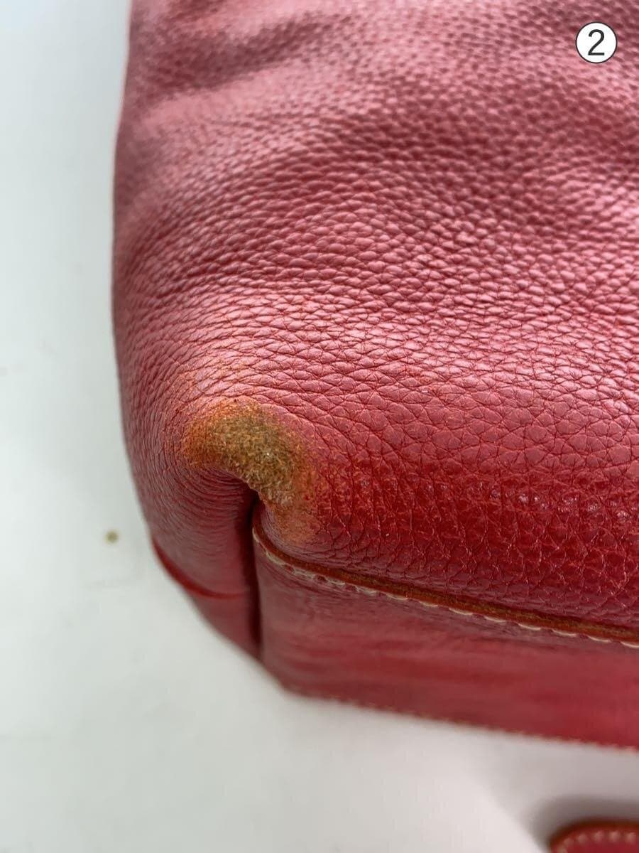 kissora Tote Bag 2-Way Shoulder RED Solid 8