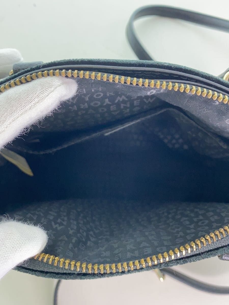 kate spade new york Handbag Velour BLK 2-Way Chain Shoulder Pearl Design 6