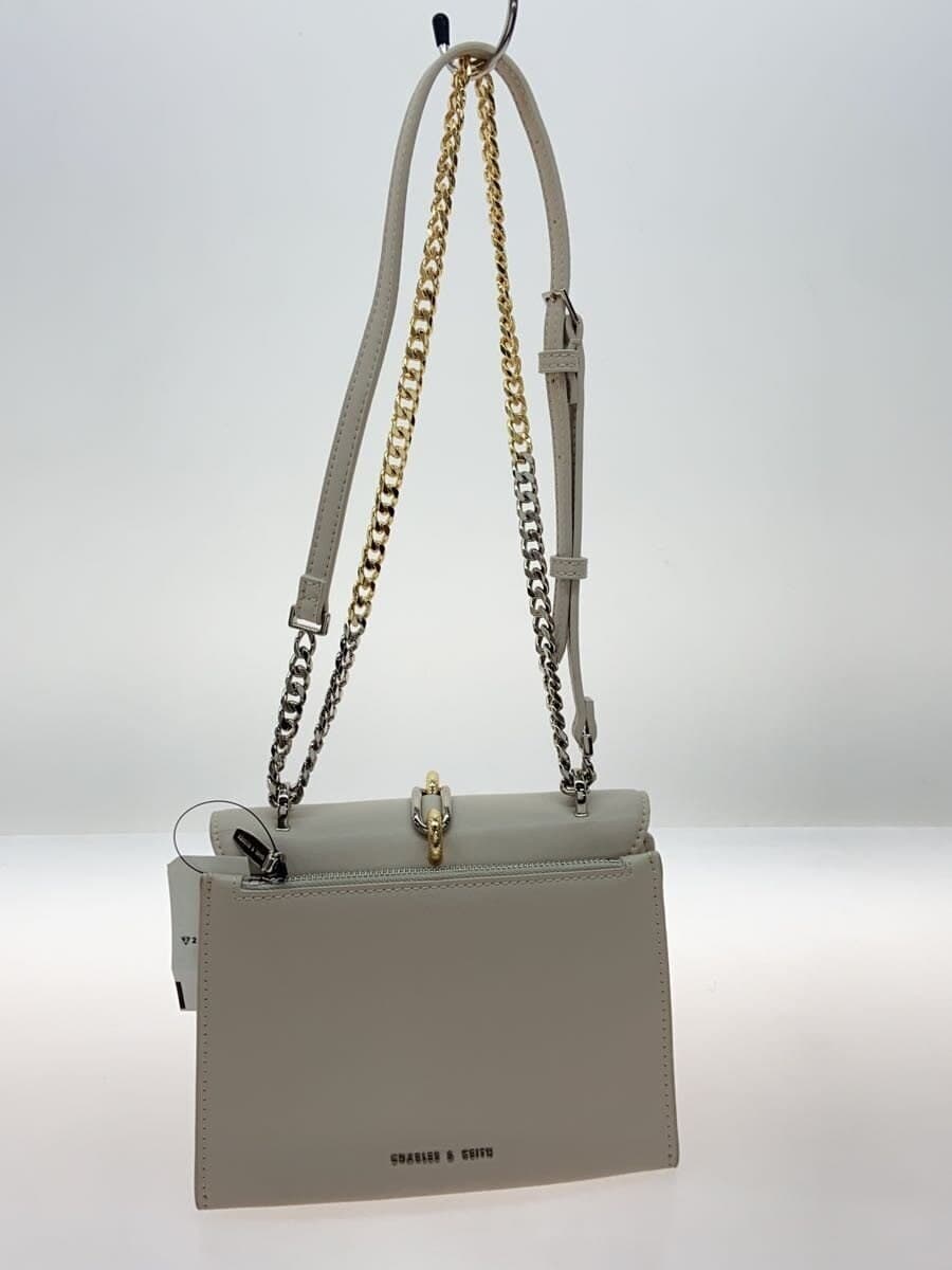 CHARLES&KEITH Shoulder Bag Faux Leather CRM Solid Color 80781601-1 3