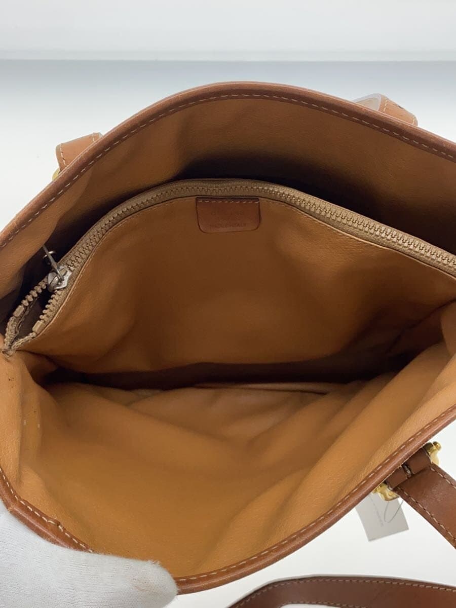 CELINE Macadam pattern Handbag Leather BRW All-over pattern 6
