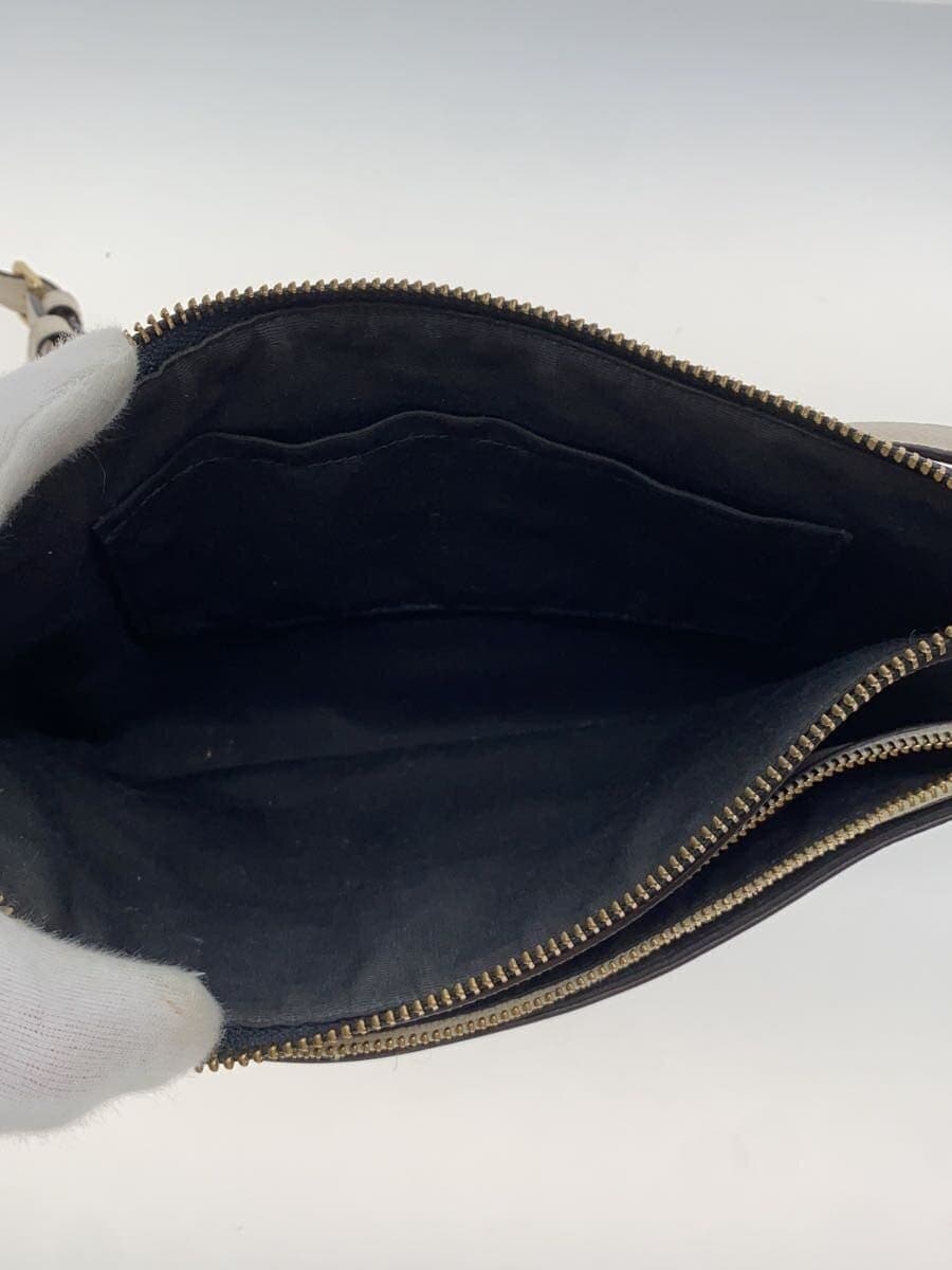 COACH shoulder bag leather NVY plain 6