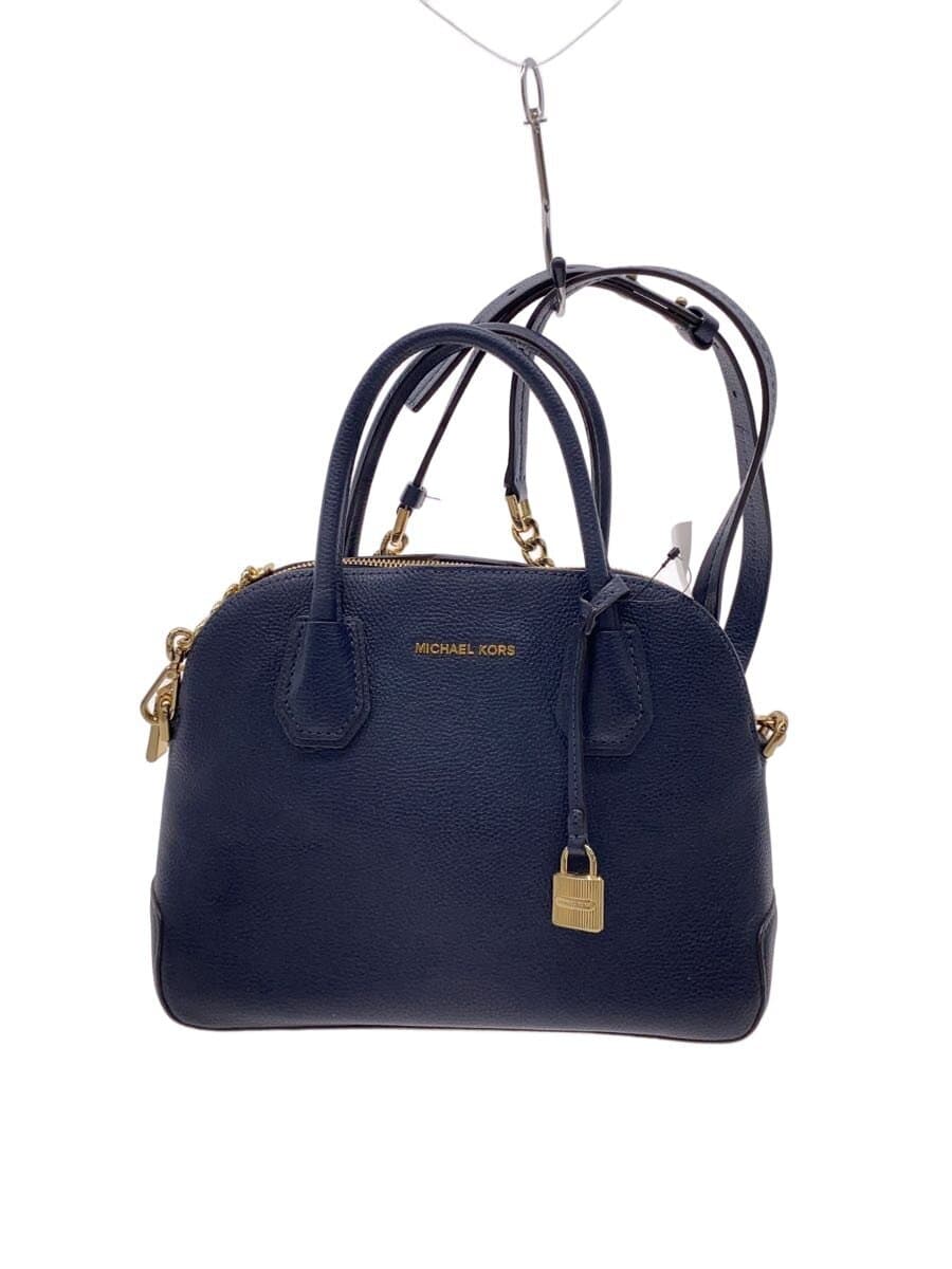 MICHAEL KORS2-Way Handbag Shoulder Bag Leather Navy Solid 30S7GZ5S2L