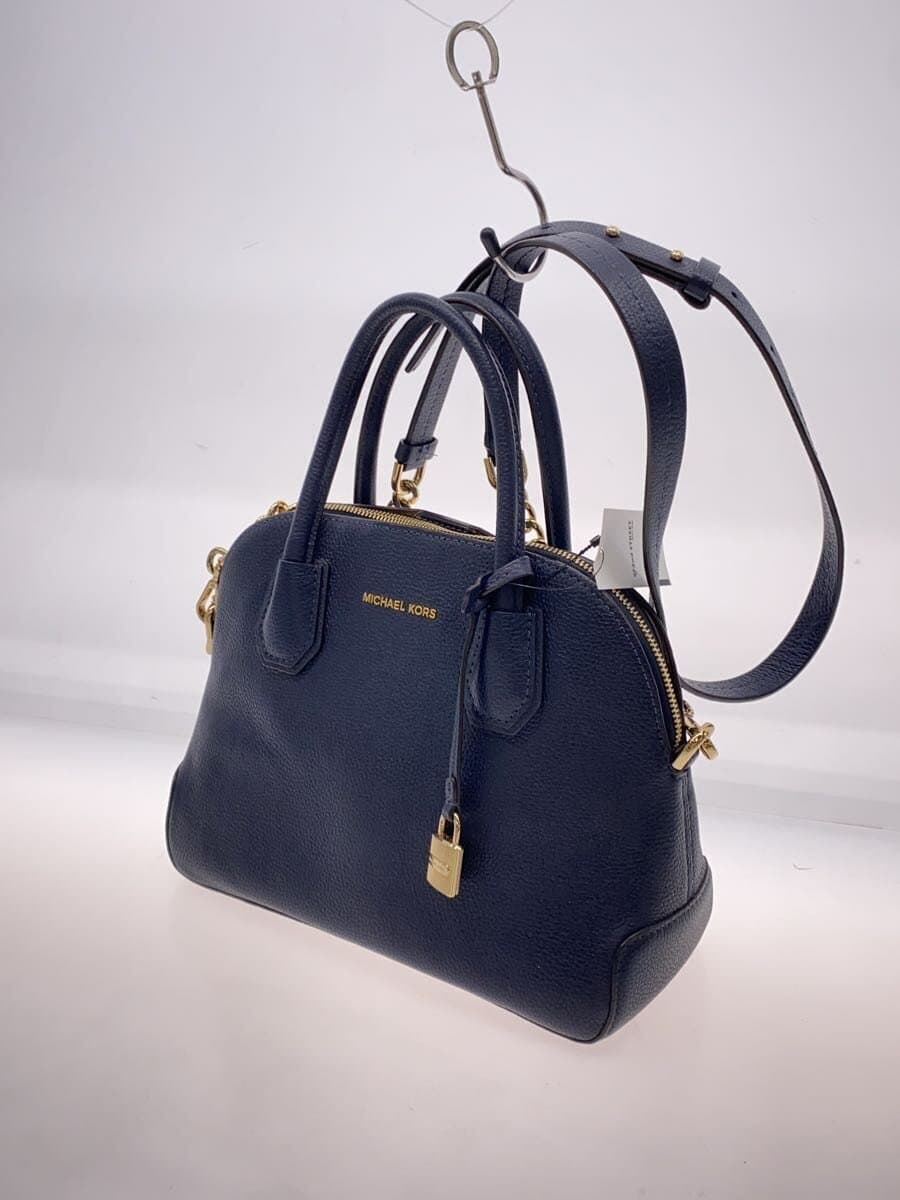MICHAEL KORS2-Way Handbag Shoulder Bag Leather Navy Solid 30S7GZ5S2L 2