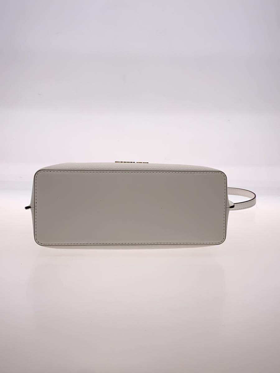 MICHAEL KORSEMILIA SM SATCHEL 2-Way Shoulder Bag Leather White Solid 35F0GU5S5T 4