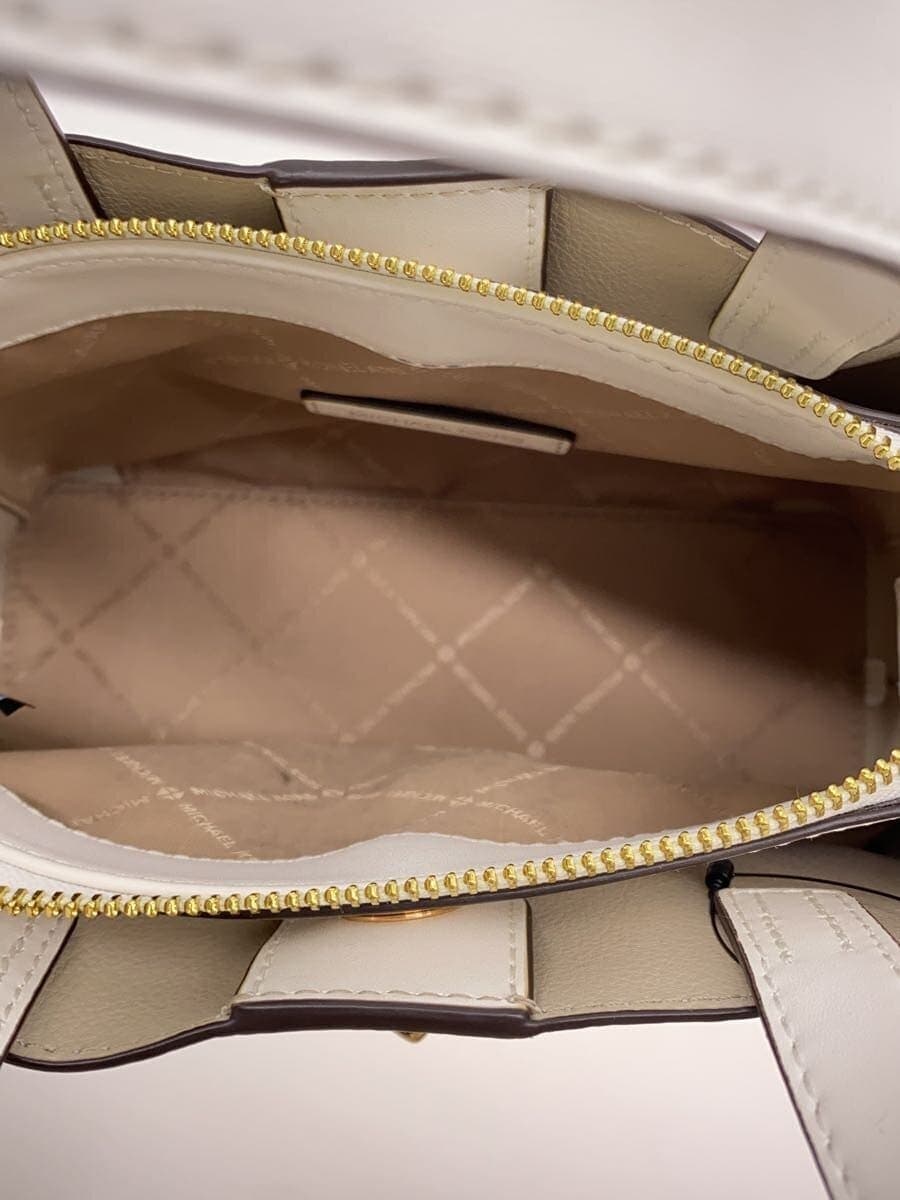 MICHAEL KORSEMILIA SM SATCHEL 2-Way Shoulder Bag Leather White Solid 35F0GU5S5T 6