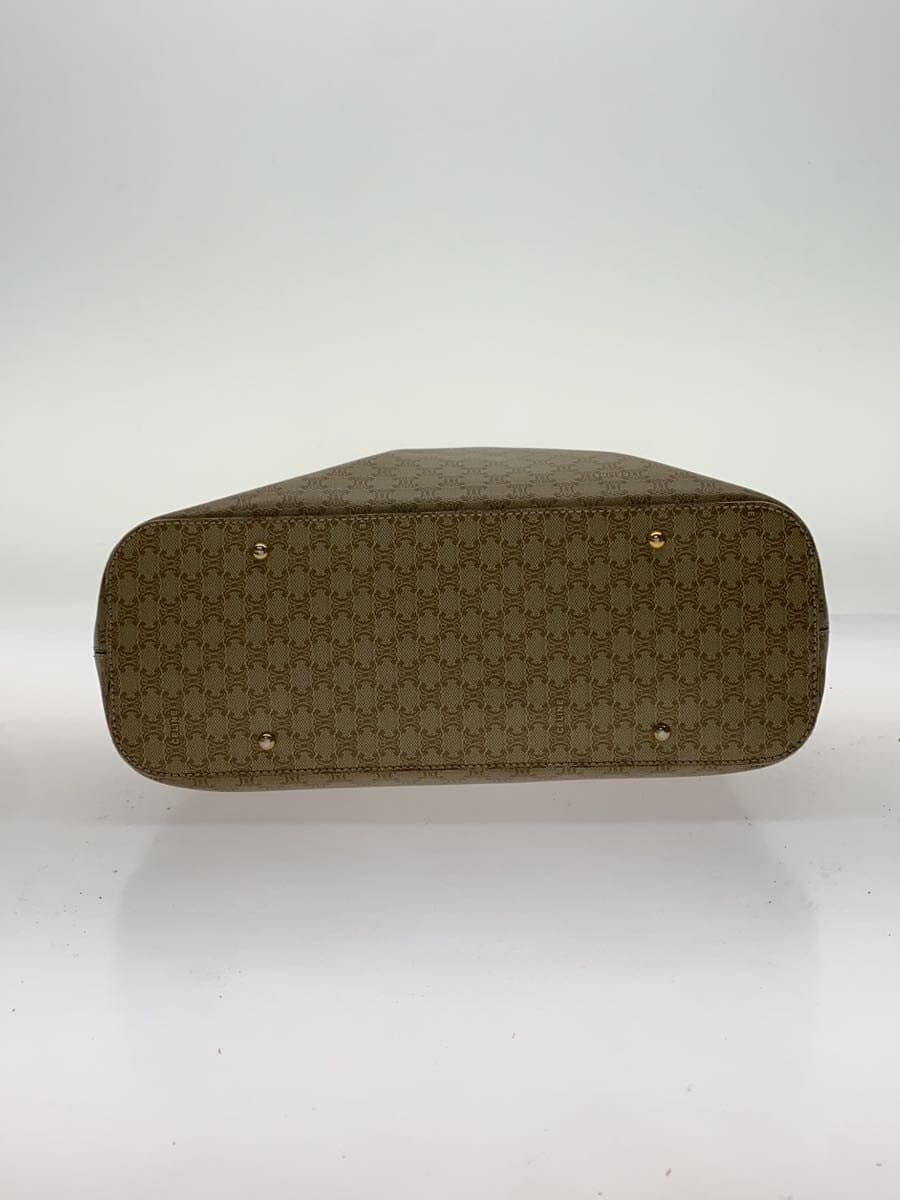 CELINE tote bag PVC beige Macadam shoulder strap crack inner dirt 4