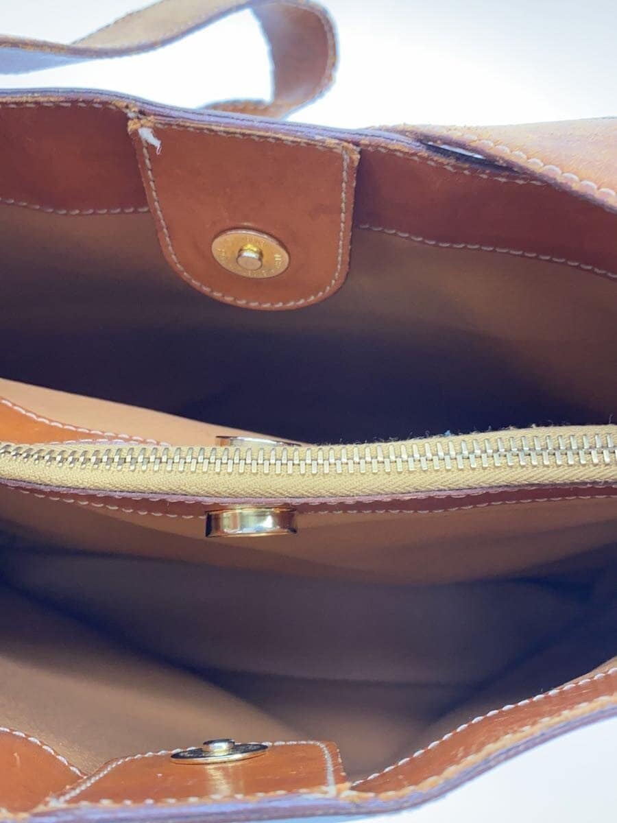 CELINE tote bag PVC beige Macadam shoulder strap crack inner dirt 6