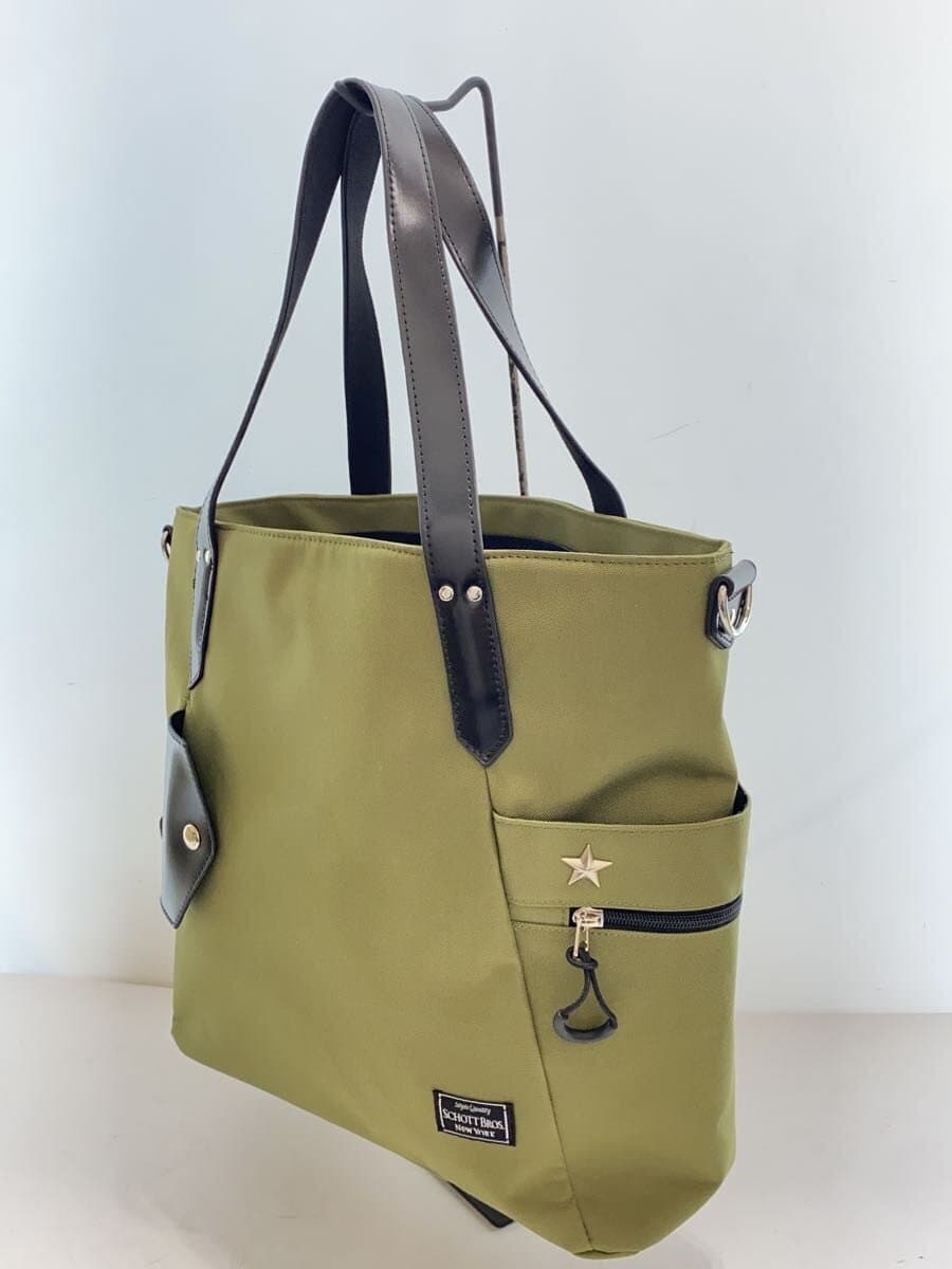Schottschott bros 2-Way One Star Tote Tote Bag Canvas KHK Solid 2