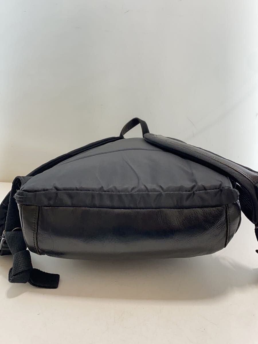 DOUBLES Backpack Leather BLK Solid 4