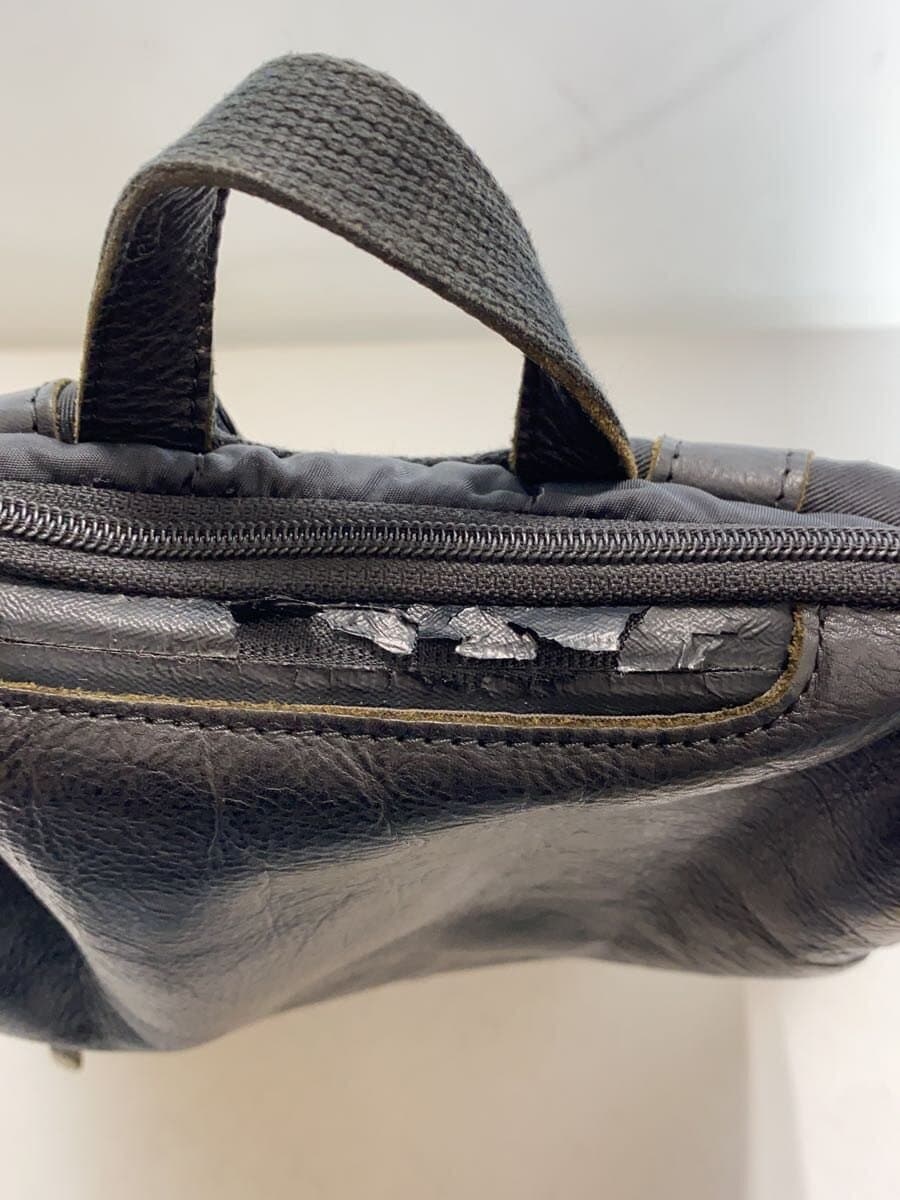 DOUBLES Backpack Leather BLK Solid 7