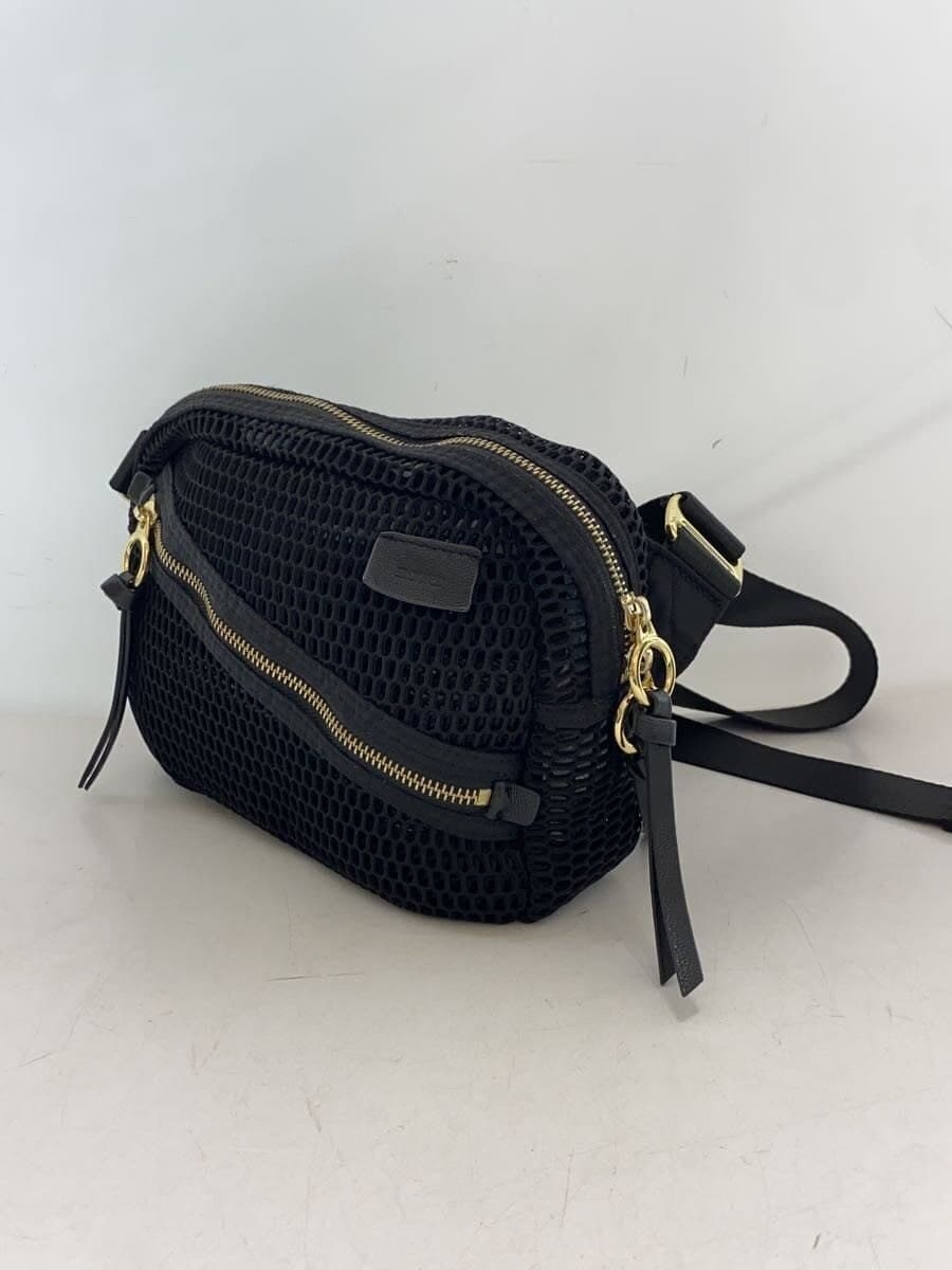 nouer Mesh Bag Crossbody Waist Bag Black Solid 2