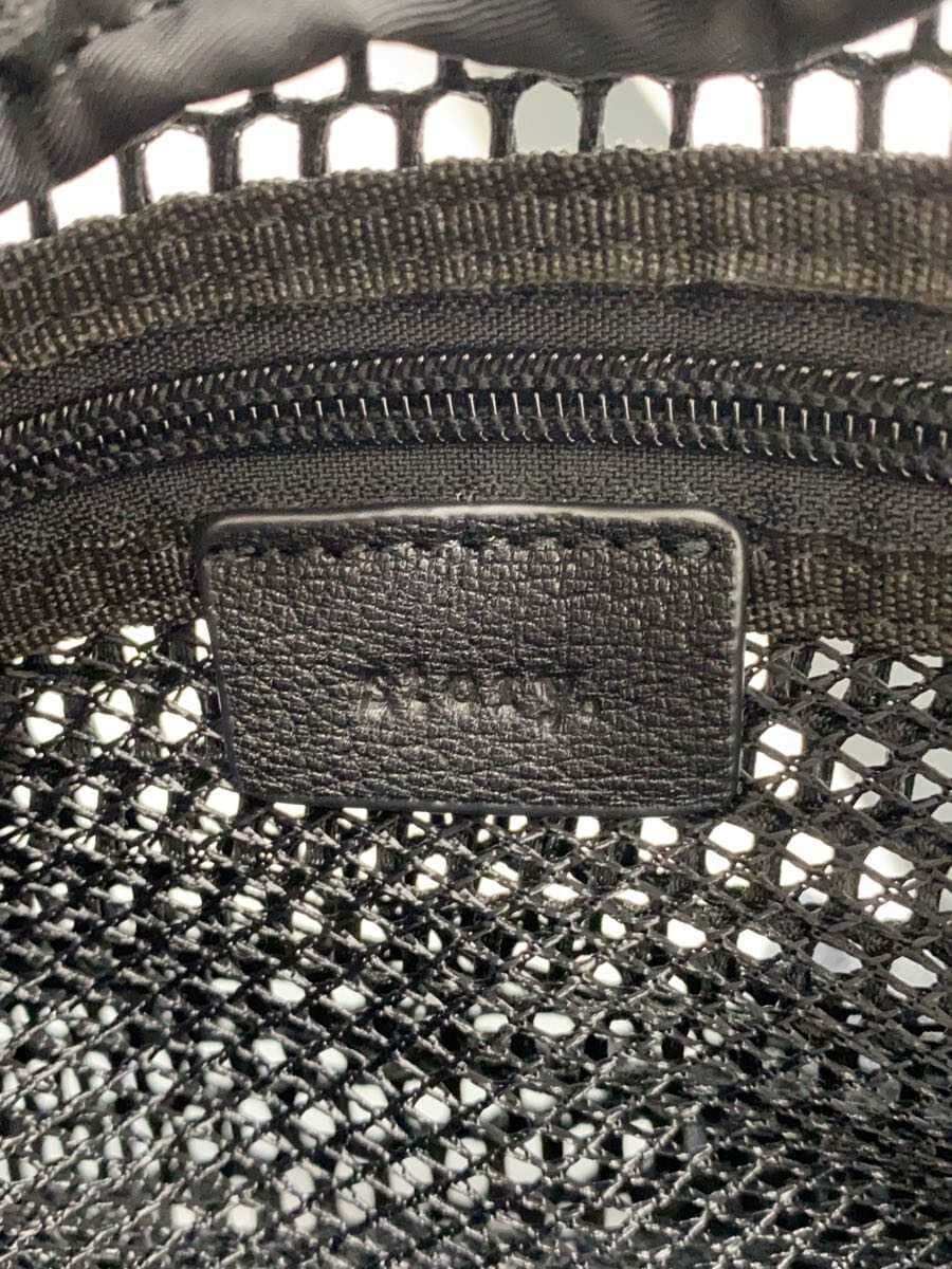 nouer Mesh Bag Crossbody Waist Bag Black Solid 5