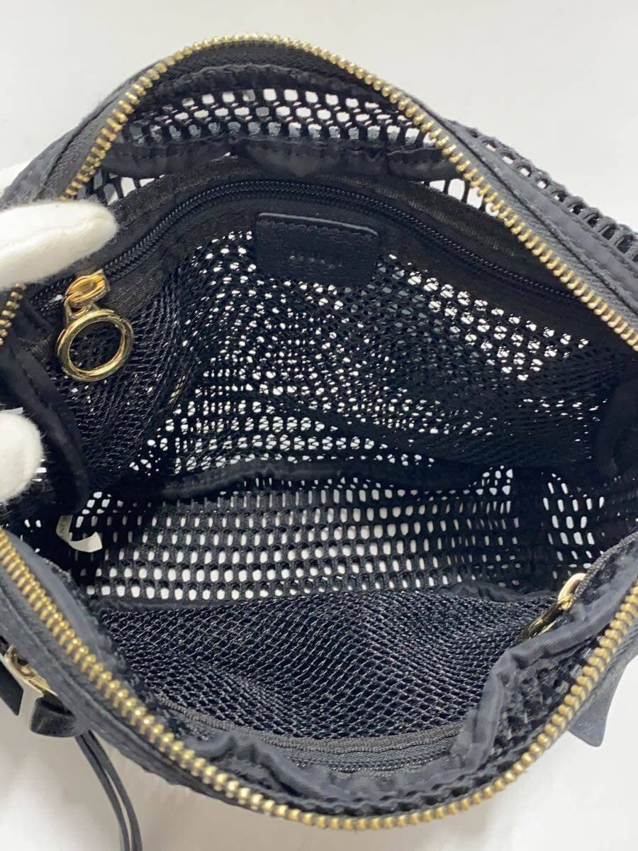 nouer Mesh Bag Crossbody Waist Bag Black Solid 6