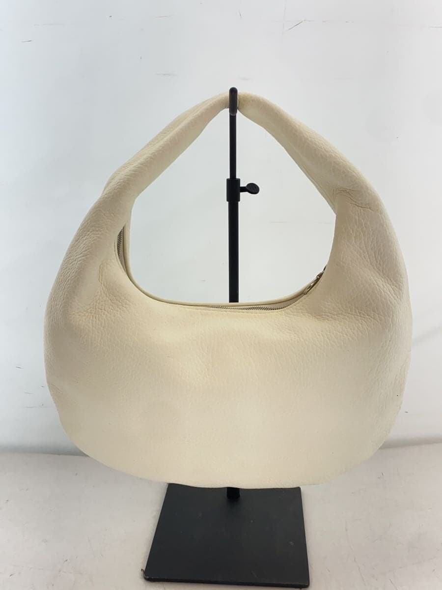 Aeta ONE SHOULDER Handbag Leather White Handle Part With Stain 3