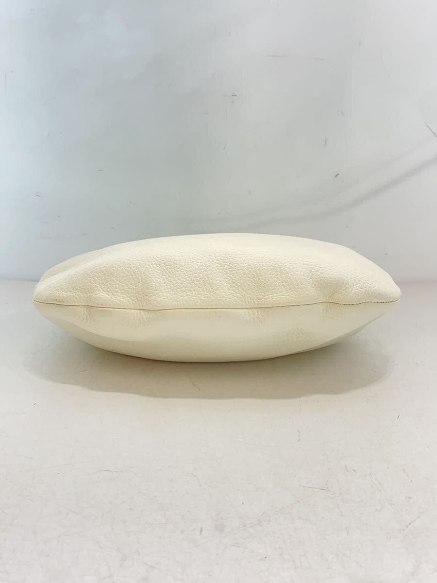 Aeta ONE SHOULDER Handbag Leather White Handle Part With Stain 4