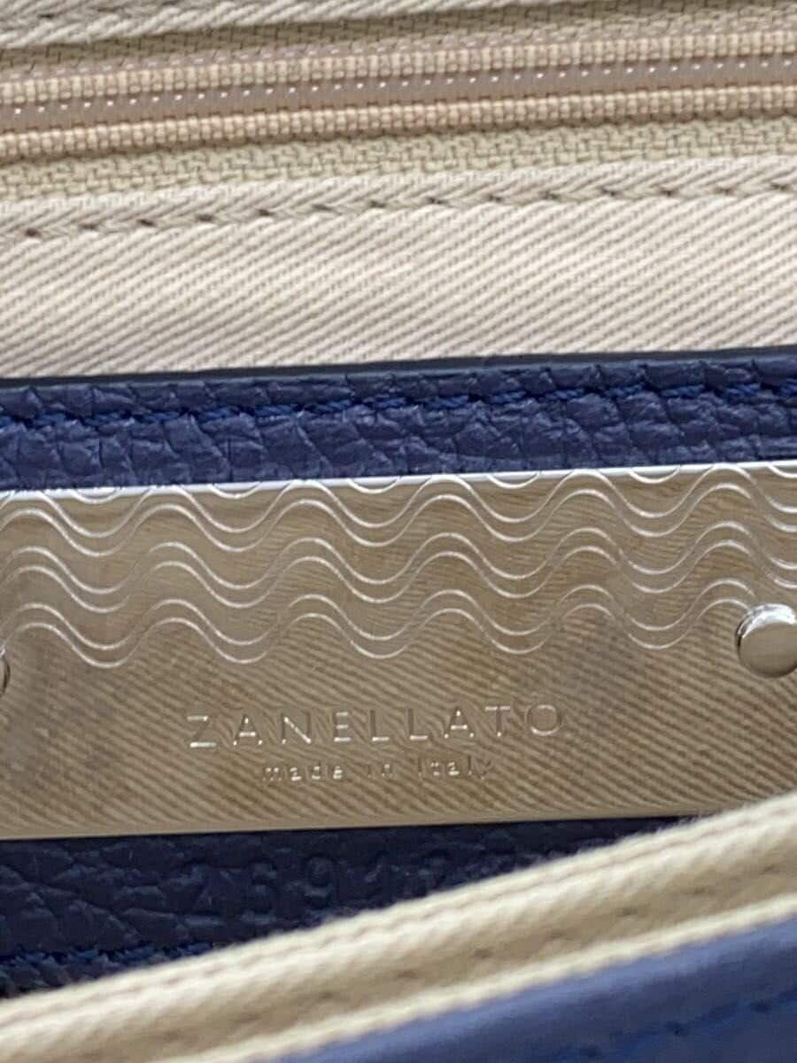 ZANELLATO shoulder bag leather NVY plain 5