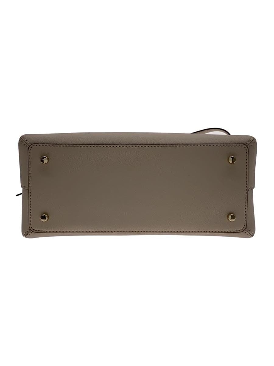 Kate Spade New York handbag leather beige plain 4