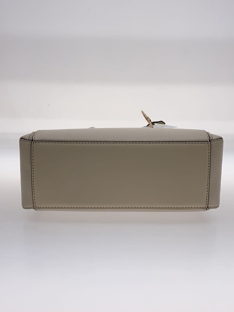 MICHAEL KORS Handbag Leather WHT Solid 35S4GM9S1L 4