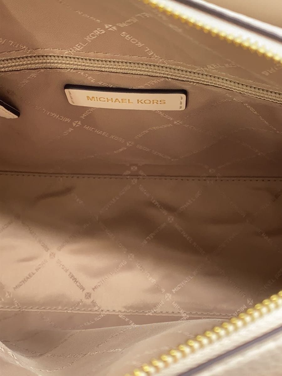 MICHAEL KORS Handbag Leather WHT Solid 35S4GM9S1L 6