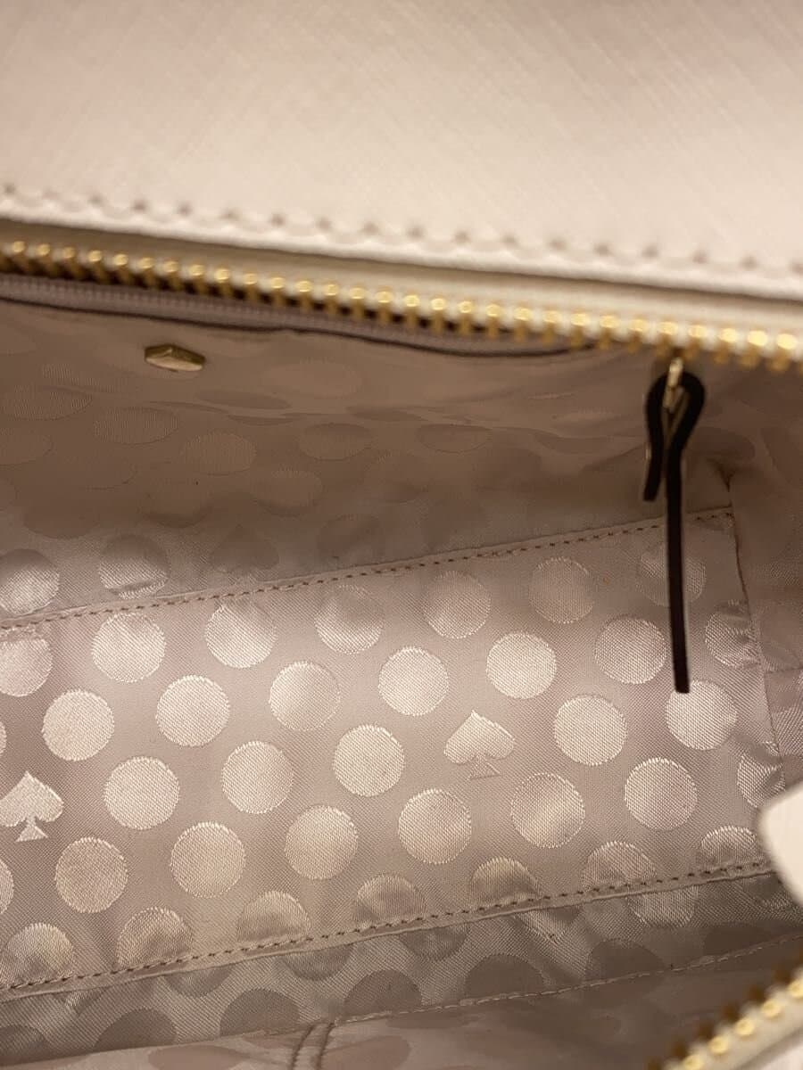 kate spade new york handbag leather BEG plain 6