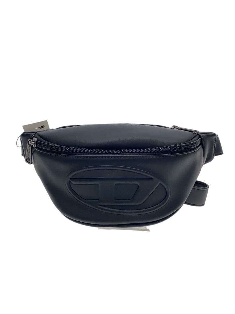 Diesel Fashion HOLI-D BELT BAG Oval D Logo Body Bag Faux Leather Black T8013